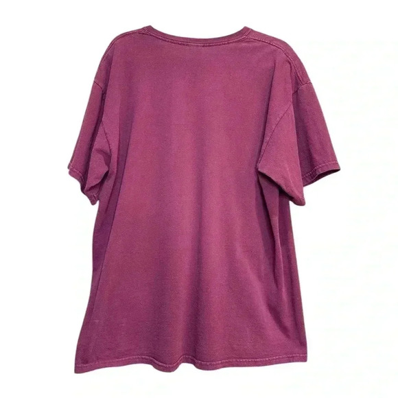 John Deere Burgundy And Cream Logo TShirt Size XL - Picture 2 of 3